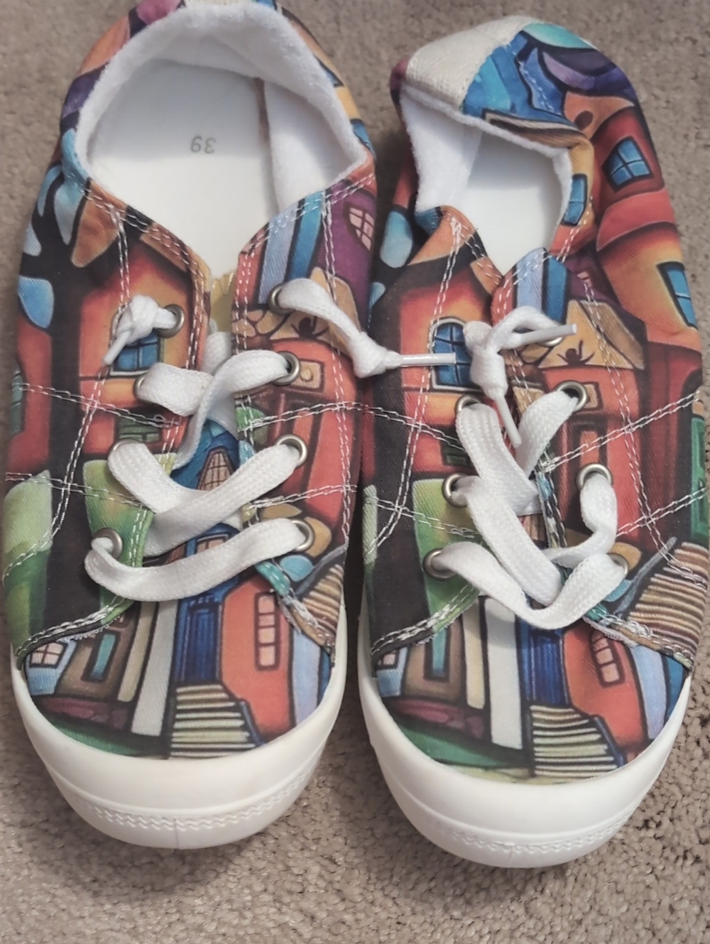 Women’s Multi-Color Canvas Sneakers with White Laces